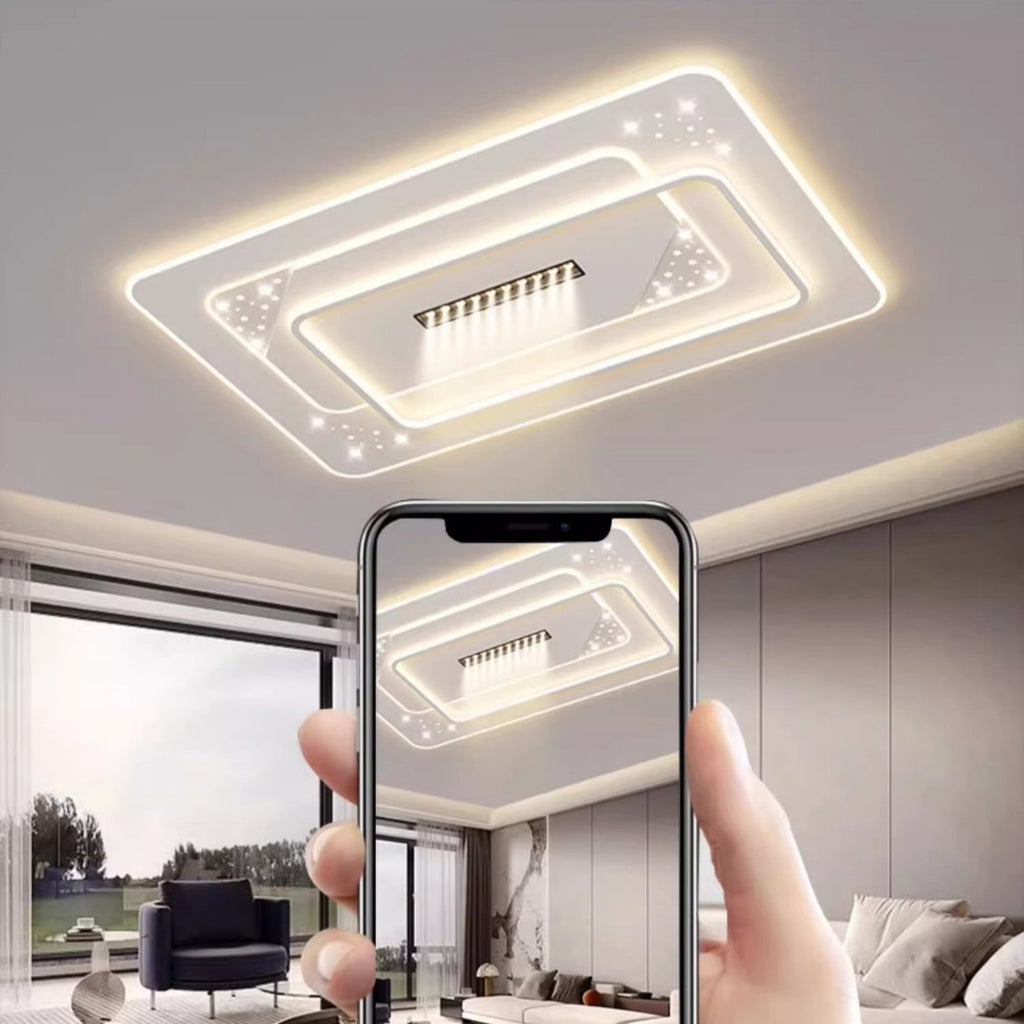 Living room main light modern simple atmosphere led ceiling light bedroom light 2025 new lighting whole house package combination