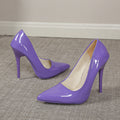 2026 new purple patent leather pointed-toe high heels - women's stiletto pumps, sexy & elegant, perfect for work & business