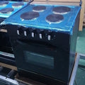 60 four 4-burner stove electric oven conjoined oven black independent standing upright outlet