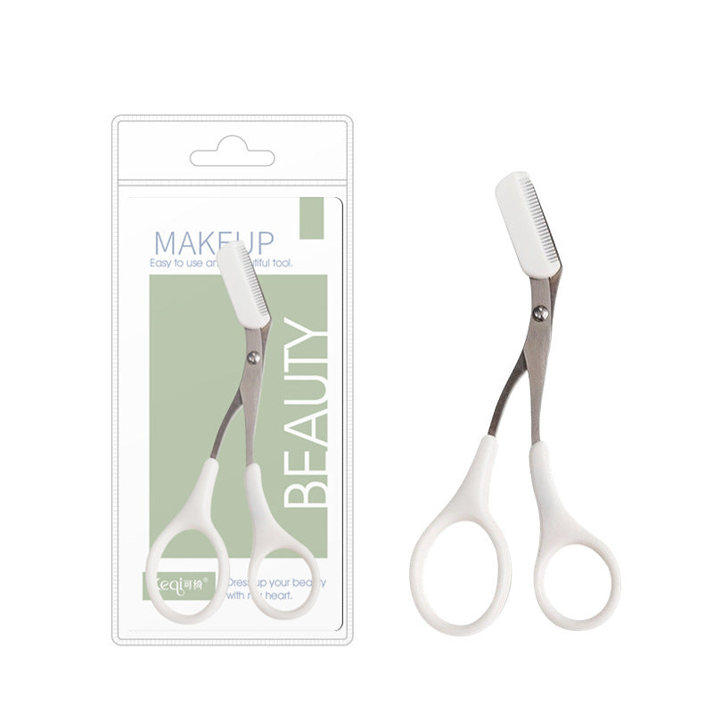 Manufacturer's eyebrow trimming scissors with comb, eyebrow scissors, small scissors for beginners, beauty scissors with eyebrow comb, eyebrow shape, hot style