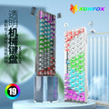 Dazzling silver fox k30 transparent wired mechanical keyboard - hot-swappable, customizable, illuminated, for office, gaming, and esports - transparent keycaps