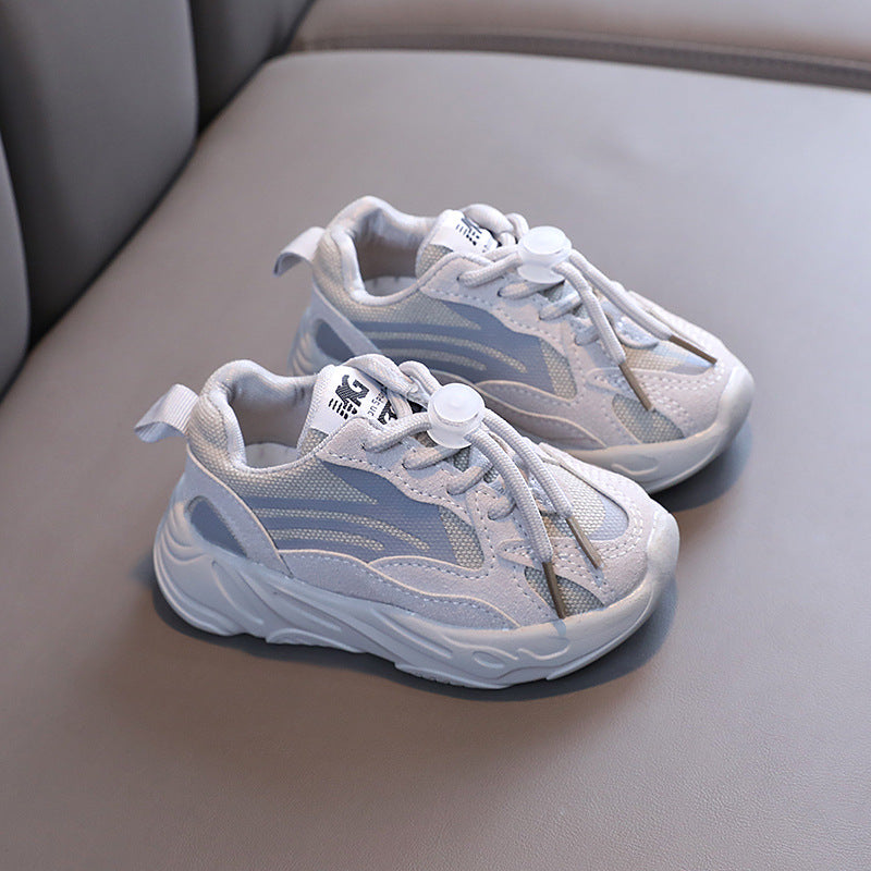 Boys' athletic shoes, new spring and autumn styles, kids' chunky sneakers, baby girls' casual running shoes, children's breathable and fashionable footwear