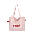 2026 spring korean style cute shoulder bag women's letter print canvas tote bag large capacity trendy casual
