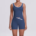 Cross high waist sports suit for women, tight-fitting, nude, contrast color, backless yoga clothes, outdoor running, quick-drying fitness suit