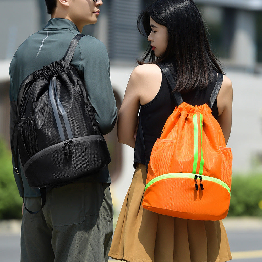 Outdoor Training Basketball Football Bag Sports Backpack Anti-splashing Drawstring Backpack Outdoor Sports Bag Backpack