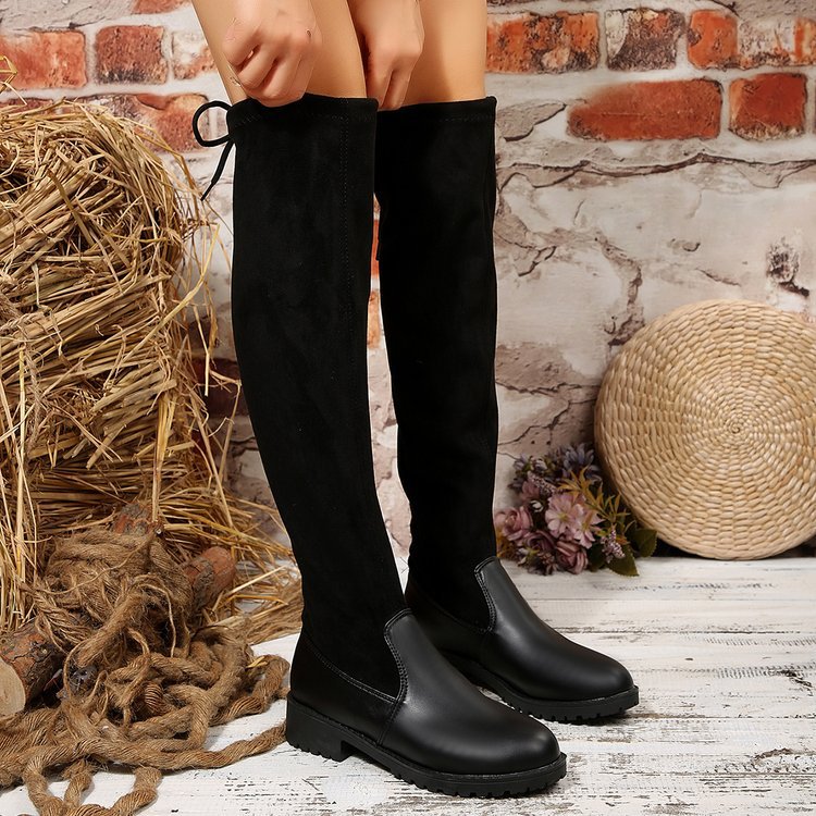 autumn and winter over-the-knee boots for women  new export large size difference 0.5   dropshipping
