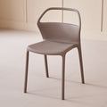 For homemodern casual chair plastic back casual popular chair scandinavian dining chair stackable stool small apartment
