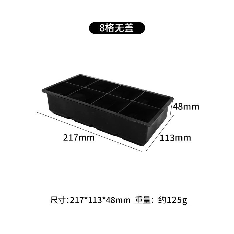 Large ice cube mold ice tray ice box silicone large square ice for home frozen ice cubes large food grade homemade handy gadget
