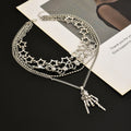 Wholesale fashion jewelry necklaces: european & american style, cross-border accessories for women - halloween skull finger hip hop necklace