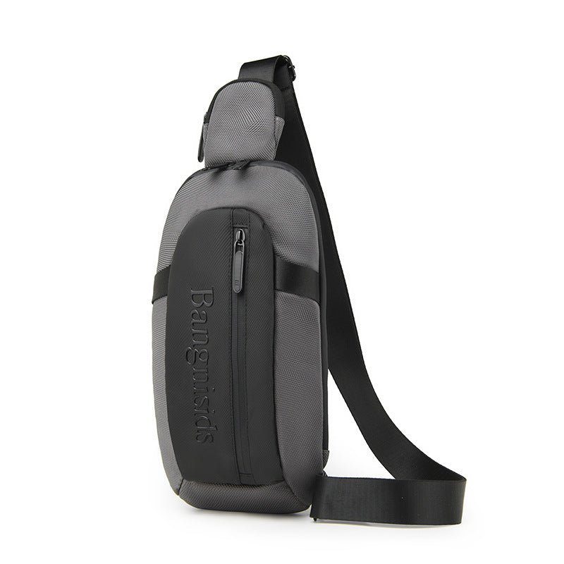 New Versatile Breast Bag Shoulder Bag High Value Foreign Style Mobile Phone Small Backpack Outdoor Sports Leisure Messenger Bag Men