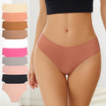 fashionplus size seamless wavy edge underwear for women soft breathable cotton ladies ice silk briefs wholesale