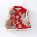 New year girl han dynasty grab one year old winter clothing new year greetings baby boy clothes baby chinese style festive tang suit suit