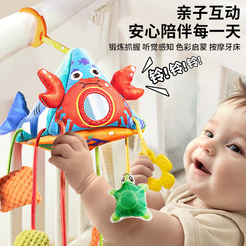 Newborn baby stroller pendant car rattle baby wind chime car soothing bed bell hanging security seat toy