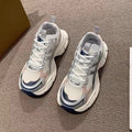 Chunky platform sneakers for women, 2026 new spring/summer collection, breathable mesh, student running shoes, trendy street style, lightweight casual athletic shoes