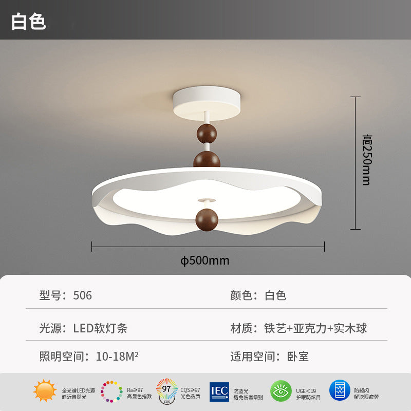Bedroom ceiling light Nordic modern simple new LED creative personality full spectrum eye protection children's room lighting
