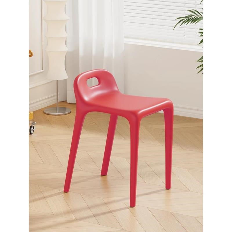 Modern minimalist home chair - restaurant spare thickened plastic chair - dining table chair stool - stackable plastic stool