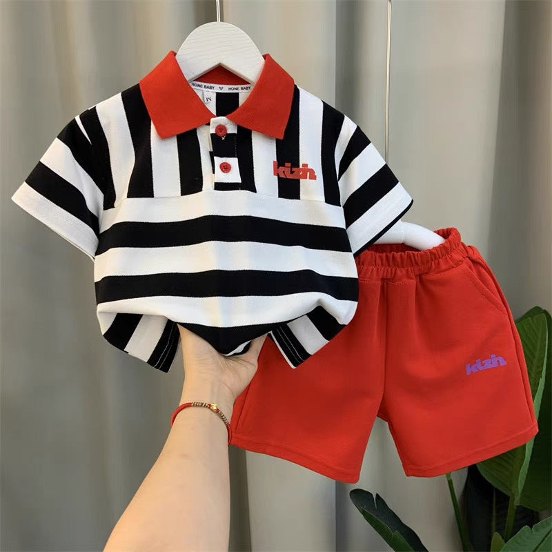 Boys' short-sleeve outfit set - new  summer collection: trendy, cool, and stylish kids' clothing for boys
