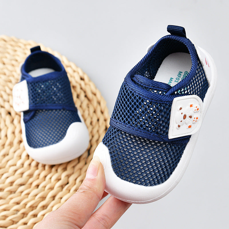 Yidian baby cloth sandals women's summer infant shoes new arrival toddler shoes one year old men's soft bottom