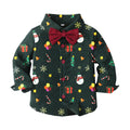 New arrival: boys' printed long-sleeve shirt & overalls set - gentleman's outfit, perfect for christmas!