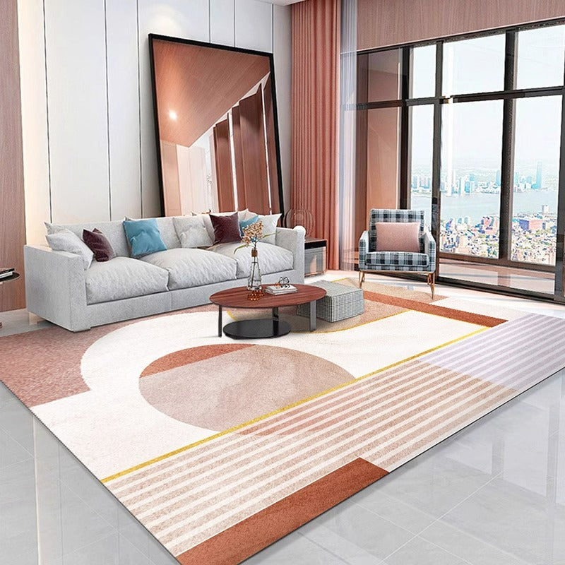 Carpet living room scandinavianins style simple modern bedroom room sofa coffee table floor mat large area full floor for home
