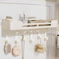Gun gray towel rack, punch-free bathroom bathroom storage rack, wall-mounted towel rack, bathroom bedroom door storage