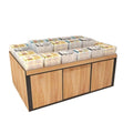 Supermarket shelf display rack bulk food cabinet island cabinet dried fruit candy biscuits bulk cargo cabinet bulk snack shelf
