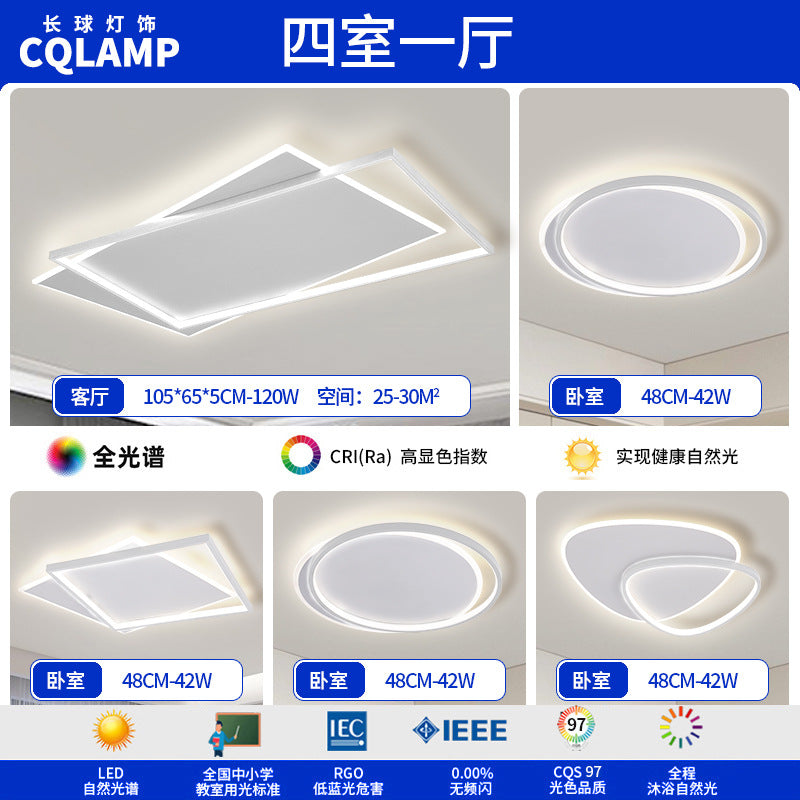 Living Room Light Main Light Minimalist Modern Simple Ceiling Light Atmospheric Zhongshan Lighting Whole House Package Combination 2025 New