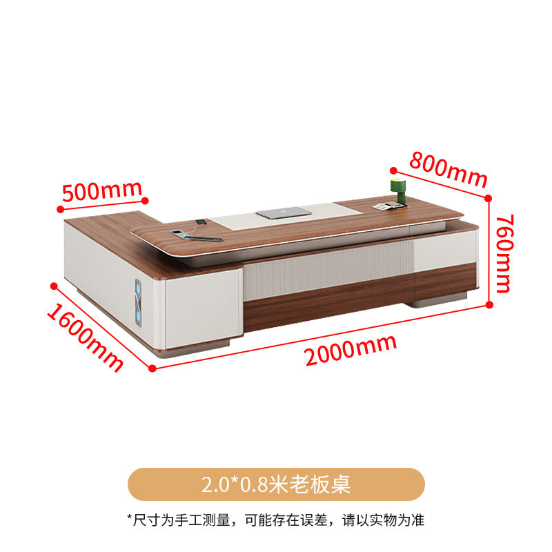 Saint li office desk boss desk and chair combination light luxury classy office president desk 2m executive desk casual