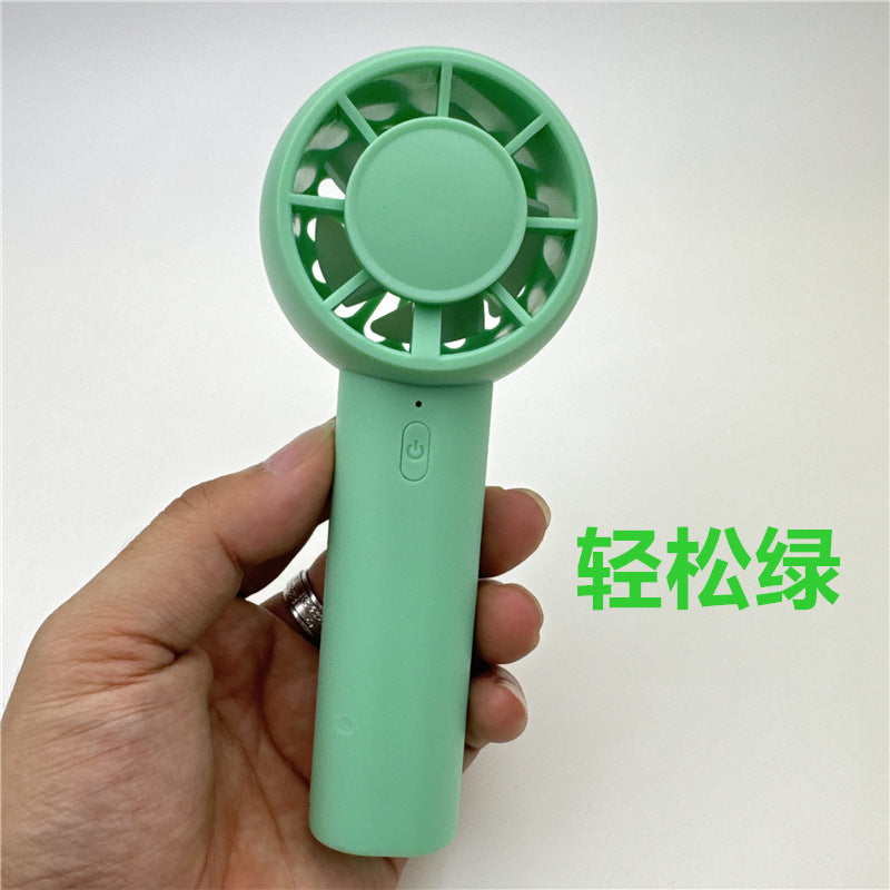 Mini turbine cooling desktop fan usb rechargeable outdoor new portable hiking buckle cold compress handheld fan