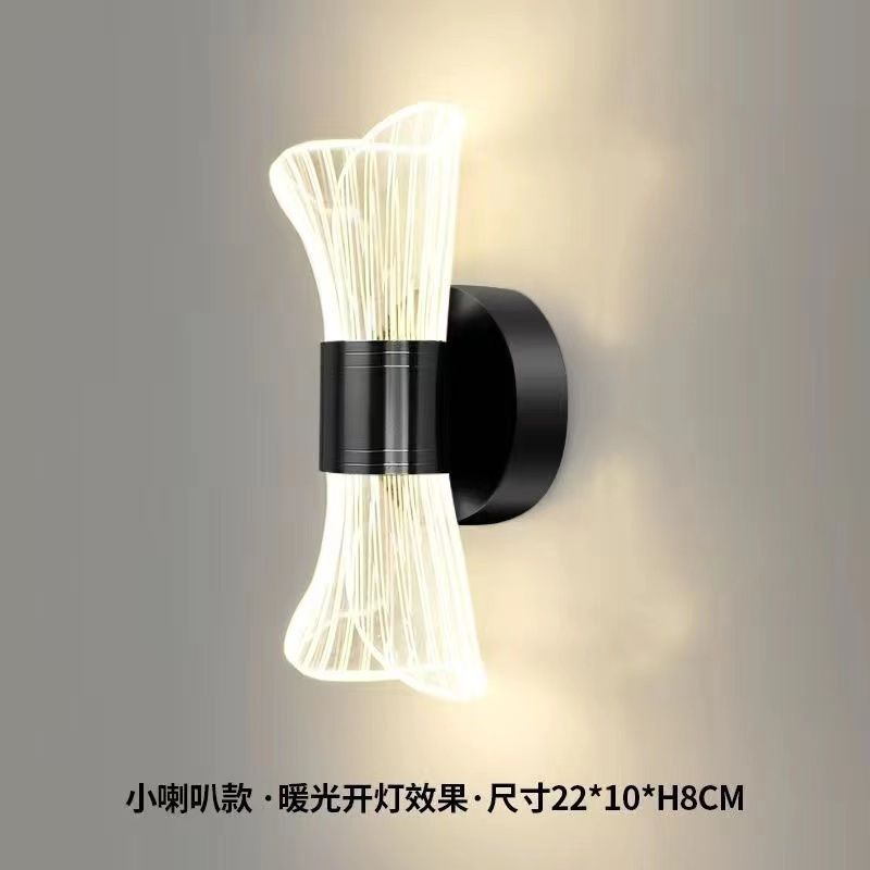 Creative minimalist wall sconce - modern lighting for living room tv backdrop, stairway, bedroom, and bedside