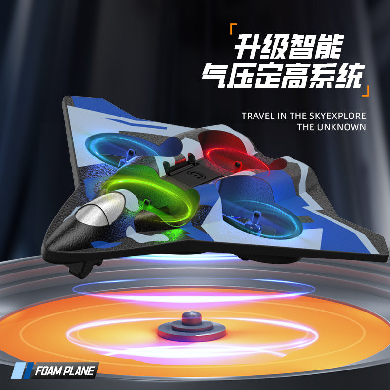 kids remote control foam aircraft four-axis stunt drone rechargeable and drop-resistant drone primary school student small