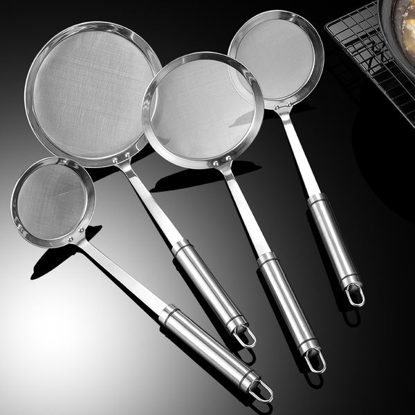 Daoqi 304 stainless steel colander household hot pot multi-functional oil filter spoon fried to remove foam oil filter spoon