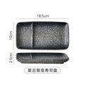 Japanese-style divided plate ceramic dinner plate for home use, single serving creative ceramic sushi plate with sauce dishes, restaurant commercial use