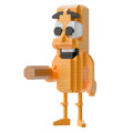 [half price big sale] ai shan hai jing wooden stick man banana monkey shark puzzle assembled building blocks handmade toy ornaments