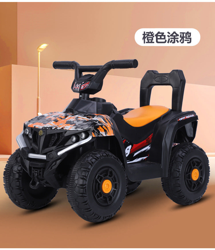 Manufacturer spot children's electric beach car four-wheeled outdoor off-road vehicle 1-3-5 year old baby charging remote control motorcycle