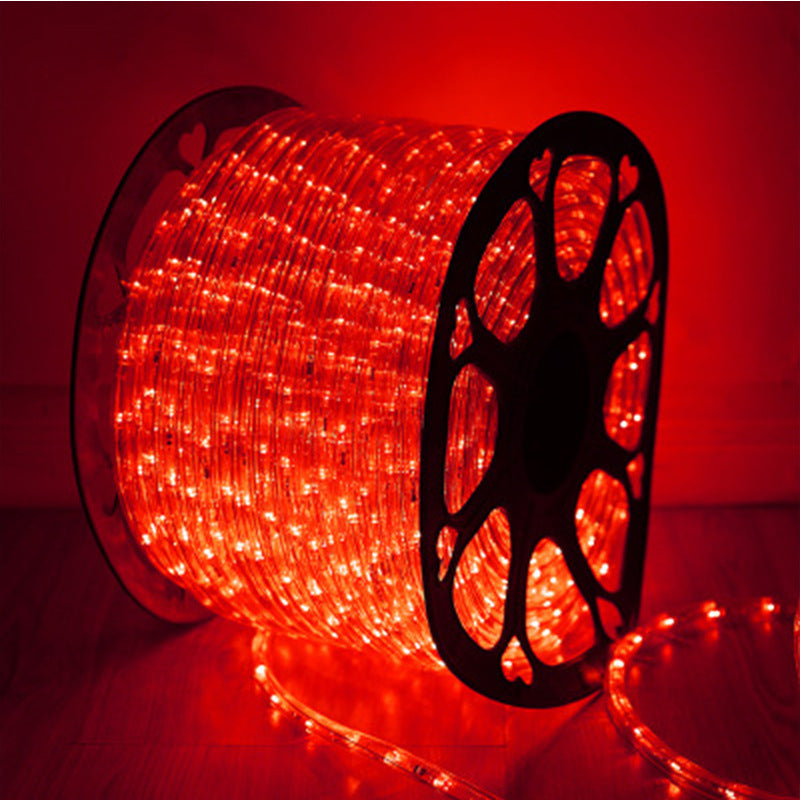 Lighting light strip hotel B & B LED rainbow tube round two-wire light festival decoration flexible outdoor ambient light super bright