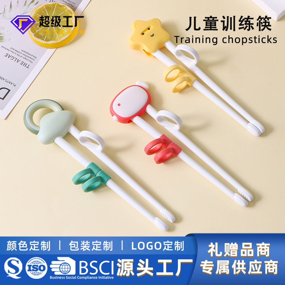Factory direct children's training chopsticks - tiger mouth design, infant & toddler learning chopsticks, training chopsticks for home use, baby utensils