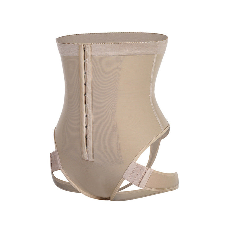 fashion one-piece high waist tummy control pants, buttocks shaping plus size body shaping pants, buttoned pelvic control, buttocks exposed waistband pants