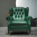 Leather cigar chair accessible luxury high-end with metal frame club house classycasual chair genuine leather medieval style casual chair