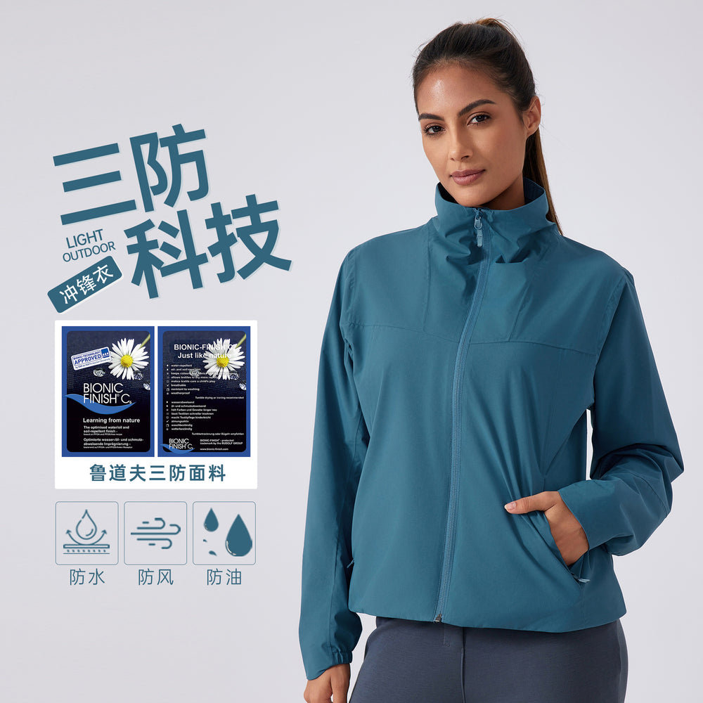 New windproof, waterproof, and stain-resistant slim-fit stand collar fleece windbreaker - outdoor camping, hiking, and mountaineering jacket daw010