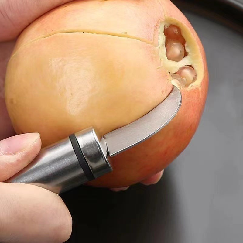 New stainless steel double-ended pomegranate opener - portable home tool for opening pomegranates, peeling oranges, and opening pomelos