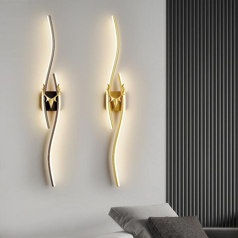 Creative bench light luxury wall lamp living room tv background wall popular led about stylish staircase bedroom bedside lamp