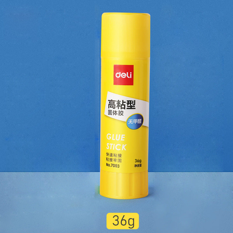 Deli stationery solid glue has good stickiness PVP8g15g20g 36g white solid glue student handmade glue stick