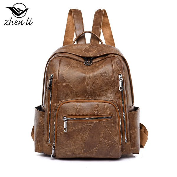 Zhenli pu women's bags, shoulder backpacks, bags, new 2023  popular women's bags ins wholesale