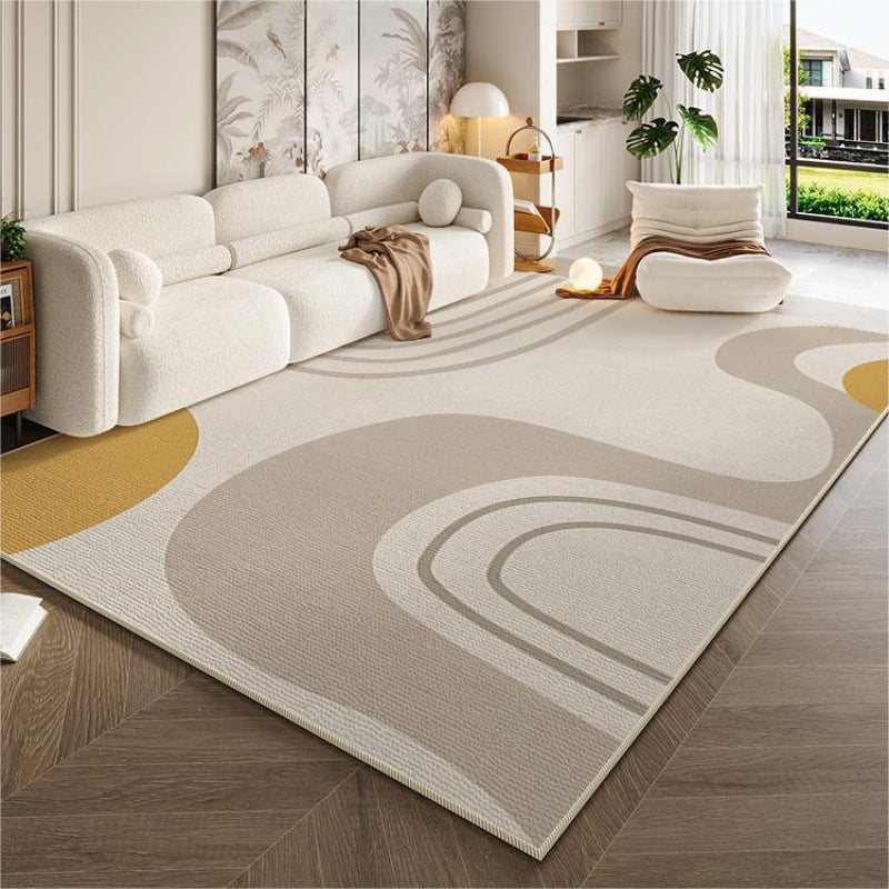 Cream style living room carpet accessible luxuryclassy sofa coffee table blanket for home non-slip carpet foot pad bedroom bedside blanket