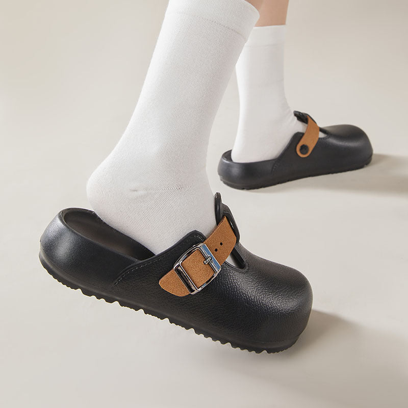 2026 summer new soft sole "cloud-like" closed-toe slippers - plus size fashionable casual shoes for office work and lounging