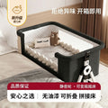 Foldable movable adjustable height crib newborn portable baby bed patchwork bed multifunctional baby bed