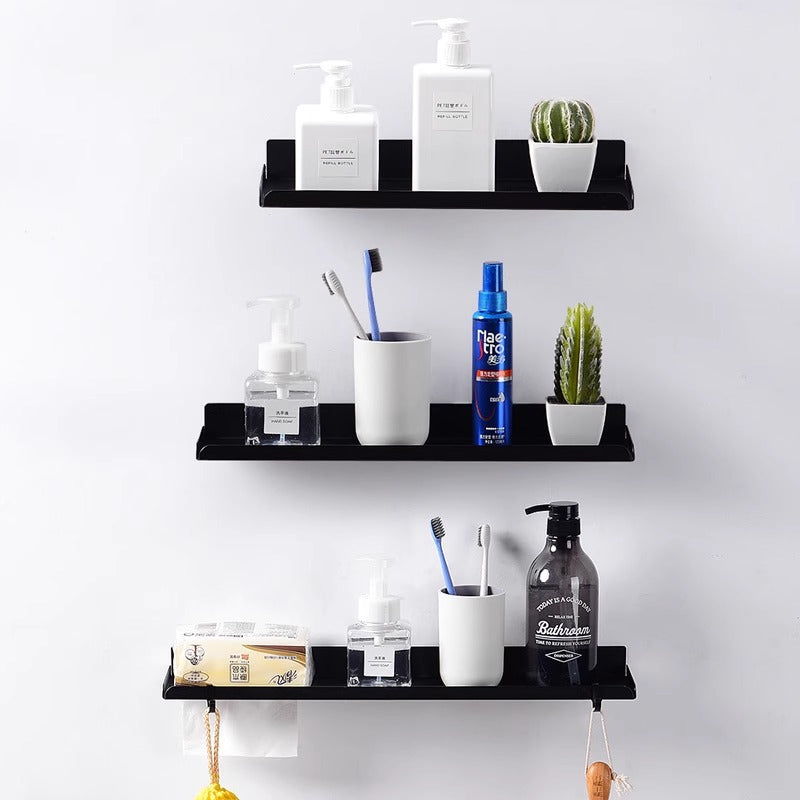 Nordic toilet rack wall hanging wall non-punching toilet bathroom washstand mirror front storage rack one board