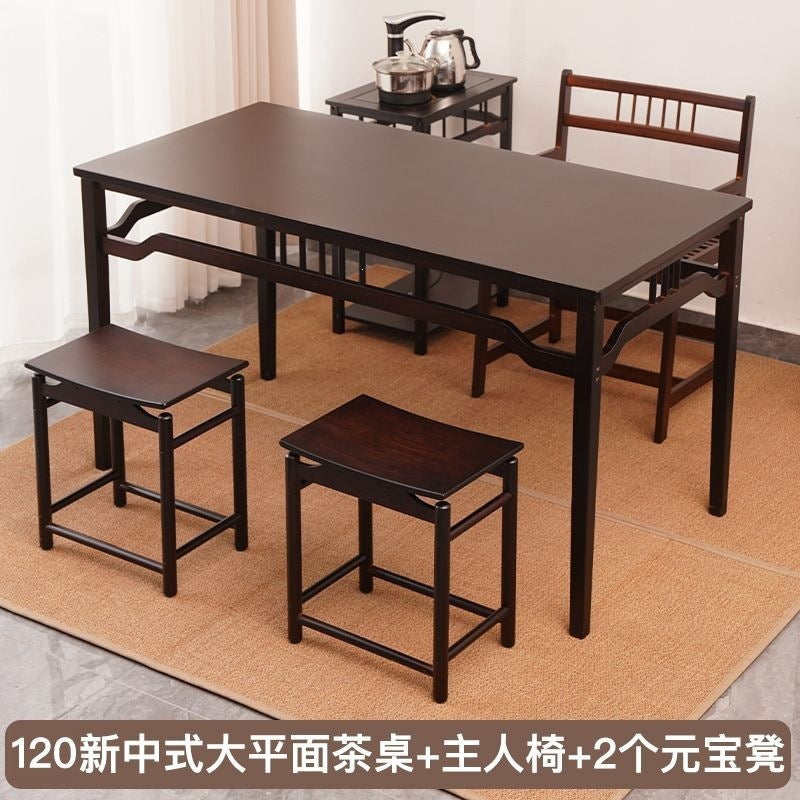 New chinoiserie tea table and chair combination office kung fu coffee table for home living room balcony tea table tea table