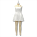 fashion wholesale elegant solid color bandeau waist-cinching short slim-fit flared dress for women (suitable for europe and the us)
